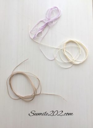 糸から作る撚り紐