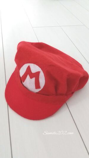 300円でできるマリオの帽子　作り方　[MARIO CAP]